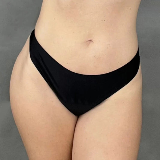 Azalea Seamless Thong - Onyx Black