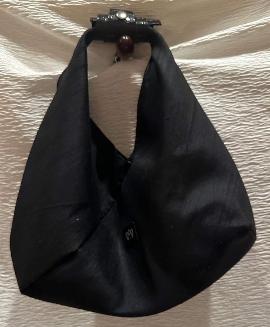 Silk Origami Bag - Black S